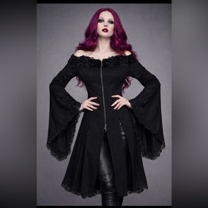 Devil Fashion Dress , Jacket, Cloak, Goth, Vampire, size M